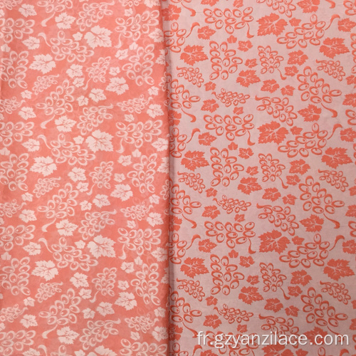 Tissu Jacquard de tapisserie d&#39;ameublement orange en soie